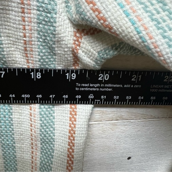 Roxy Sweater Top Cabo Trip Poncho‎ Womens Medium Stripe Hood Pockets - Picture 10 of 12